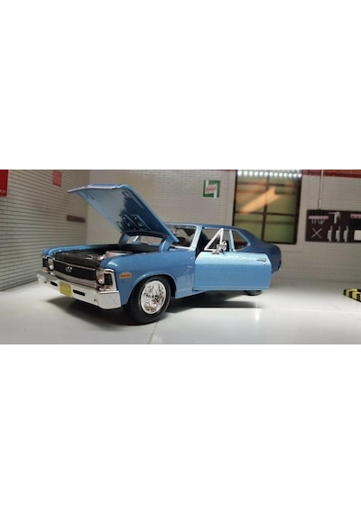 Maisto 1970 Chevrolet Nova Ss Mavi 1 24 Model Araba