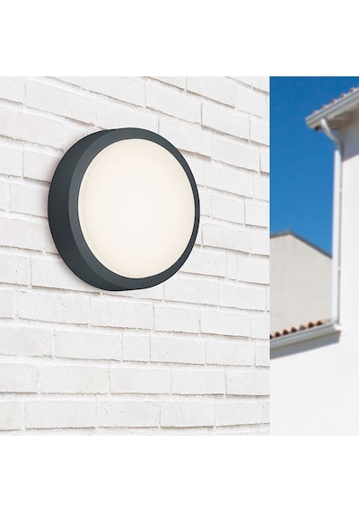 36 Watt 4000 Kelvin Led İç Ve Dış Mekan 3200 Lümen Plastik Tavan Ve Duvar Armatürü, Led Tavan Aplik Siyah