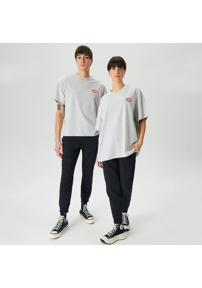 Leo Spray Paint Unisex Gri T-shirt