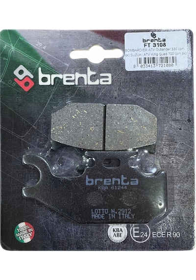 Suzuki Uh 200 Burgman Arka Fren Balata Brenta Made İn İtaly