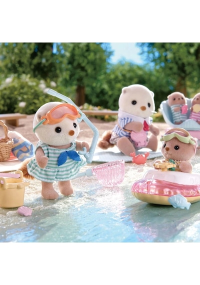 5804 Sylvanian Families Su Samuru Kız Kardeşler Ve Şnorkel Seti +3 Yaş Standart