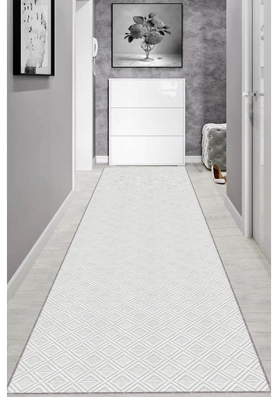 Ekru Kaymaz Modern Kesme Rulo Özel Ölçülü Yolluk Ar1217