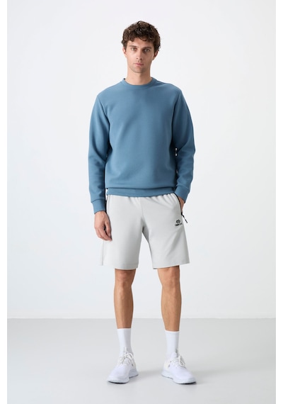 Tommy Life Tommylıfe Taş Gizli Fermuar Arka Cepli Bağcıklı Standart Kalıp Erkek Şort - 81136 Taş