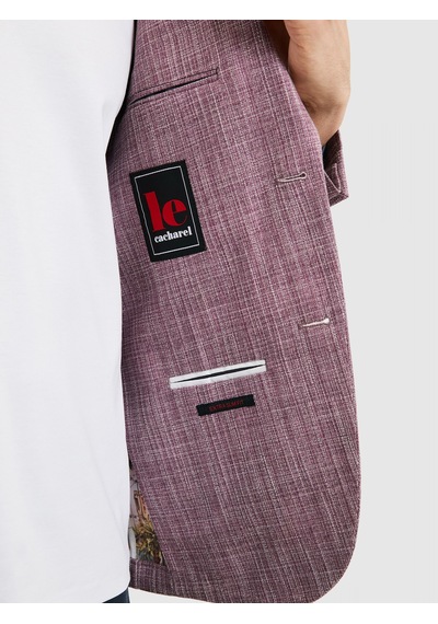 Cacharel Bordo Ex. Slim Fit Ceket Kırmızı
