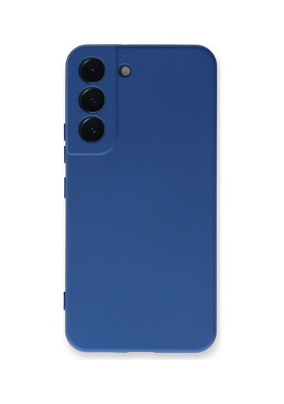 Samsung Galaxy Uyumlu Galaxy S23 Kılıf Nano İçi Kadife Silikon - Mavi 1
