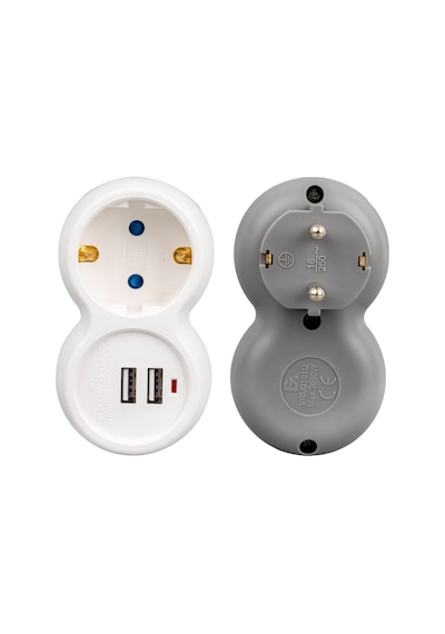 Vea Vrm0101u 250v 16a Tekli Çift Usbli Priz