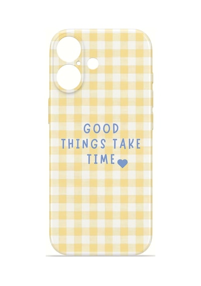 Apple iPhone Uyumlu 17 Vorian İnce Kamera Korumalı Mika Kılıf Good Things Gingham Good Things Gingham Mika