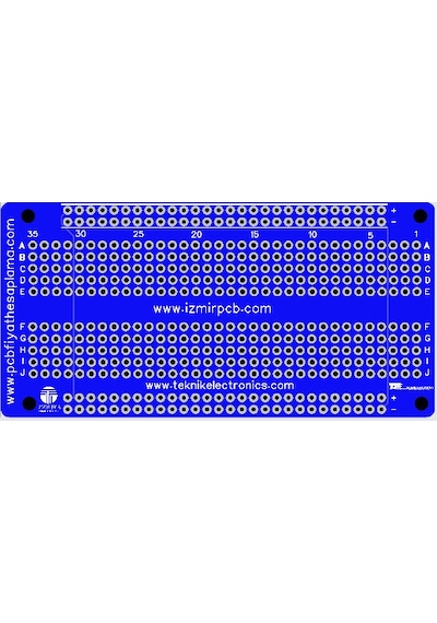 Delikli Plaket Çift Katman Delikli Pertinaks Prototip Pcb