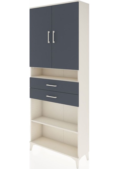 Arges Dolap 5 Raflı 2 Çekmeceli 2 Kapaklı 88x30x221 Aytaşı-an... Aytaşı