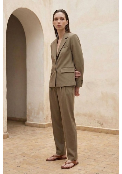 Hiccup My Fashıon Kadın Blazer Ceket Haki Yeşil