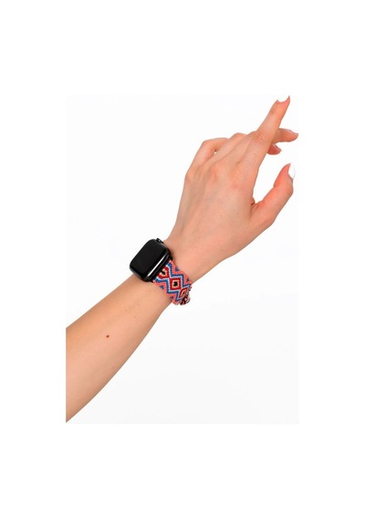 Hippi Anatolia Gümüş Örgü Apple Uyumlu Watch  Kordonu - 38-40-41 Mm