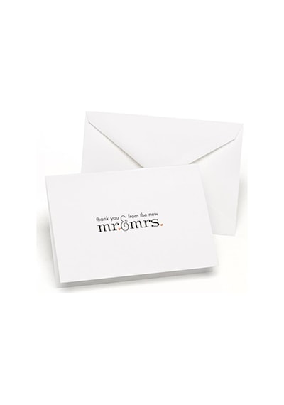 50 Adet Düğün Teşekkür Notları, 10 X 9 Cm, Bay Ve Bayan