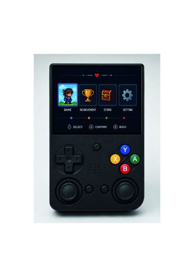 3.5 İnç Ips Ekran Retro Oyun Konsolu 64gb Dahili Hafıza Çift Analog Joystick Taşınabilir El Konsolu Renkli