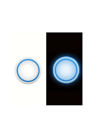 Sunshine022 Ps4 Ps3 Xbox One 360 Için 2 Adet Transparan Mavi Işıklı Analog Joystick Kapakları