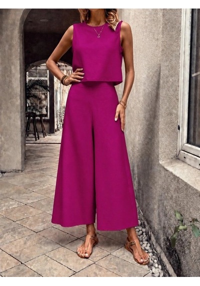Defymoda Kadın Askılı Bisiklet Yakalı Aerobin Kısa Bluz Ve Geniş Kesim Pantolon Ikili Takım Pembe Defymoda Kadın Askılı Bisiklet Yakalı Aerobin Kısa Bluz Ve Geniş Kesim Pantolon Ikili Takım Pembe