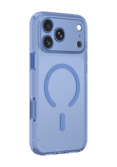 Apple iPhone Uyumlu 18 Pro Max Kılıf M-safe Özellikli Kamera Korumalı Amazingthing Minimal Lens Serisi Kapak Mavi