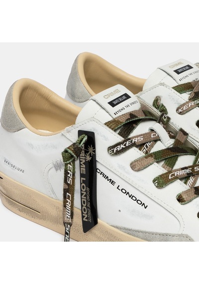 Sneaker Erkek 19108pp8.10 Crime London Sk8 Deluxe 10/c08k White Beyaz