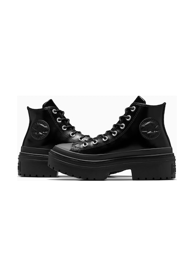 Converse Chuck Taylor All Star Lugged Heel Unisex Siyah Deri Platform Bot
