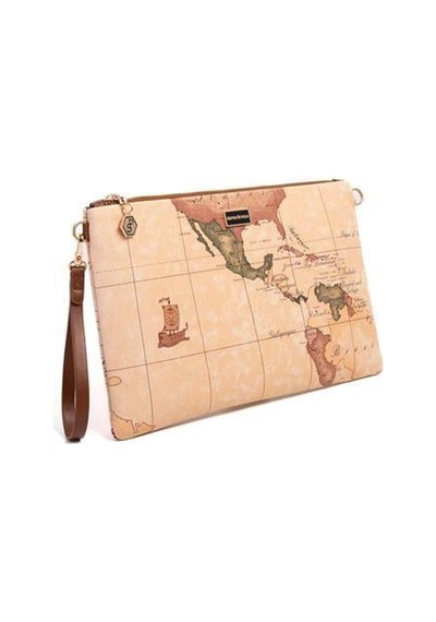 Silver Polo Sp1034 Kadın Portföy & Clutch Harita Pudra-a.taba