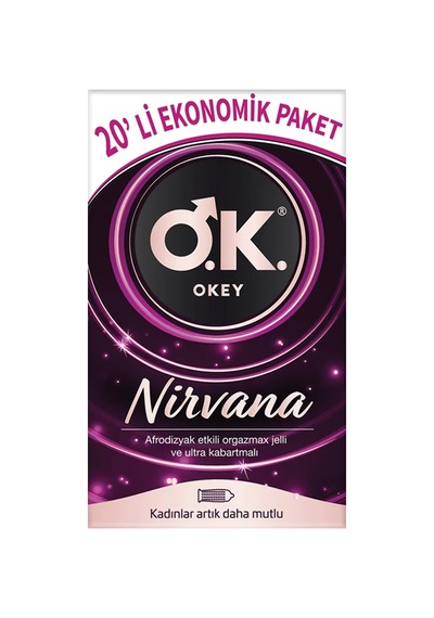 Okey Nirvana Prezervatif 20 Adet