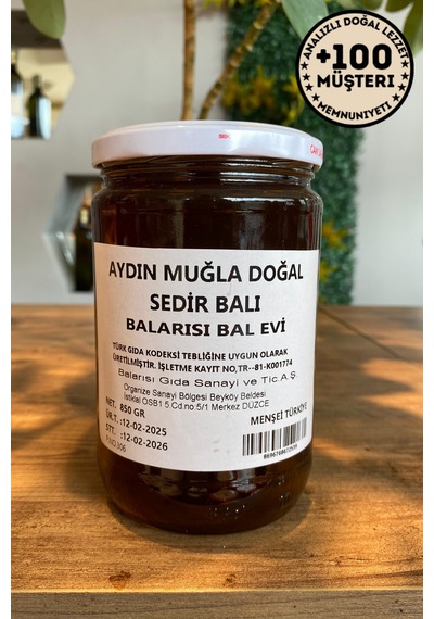 Aydın Doğal Sedir Balı 850g Yoğun Aromalı Saf Bal
