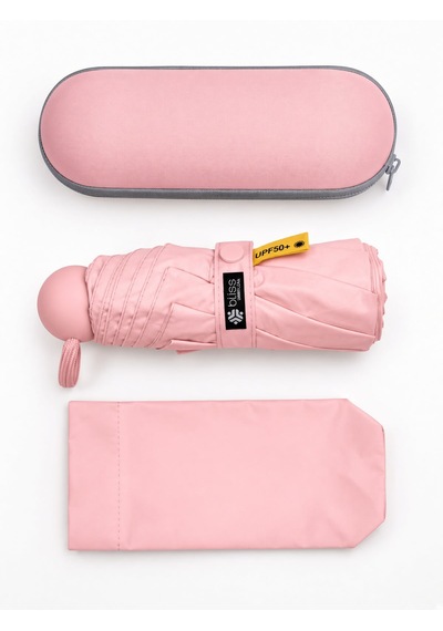 Bliss Umbrella Kapsül Şemsiye - Uv Korumalı Güneş Şemsiyesi Pembe