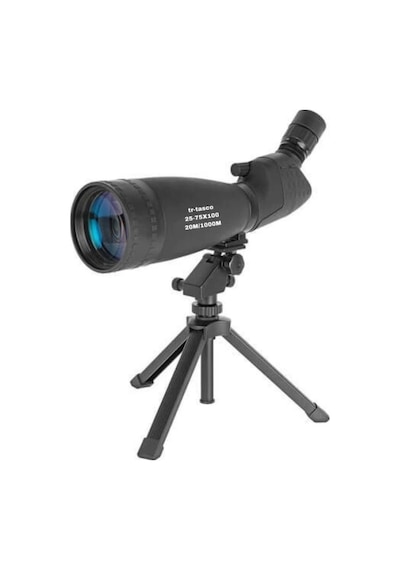 25-75x100 Tek Gözlü Kuş Gözlem Dürbünü Çok Renkli