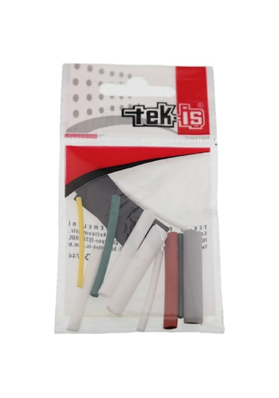 Tek-iş Isı Ile Daralan Makaron Karışık Renkli 4 Cm 12 Adet