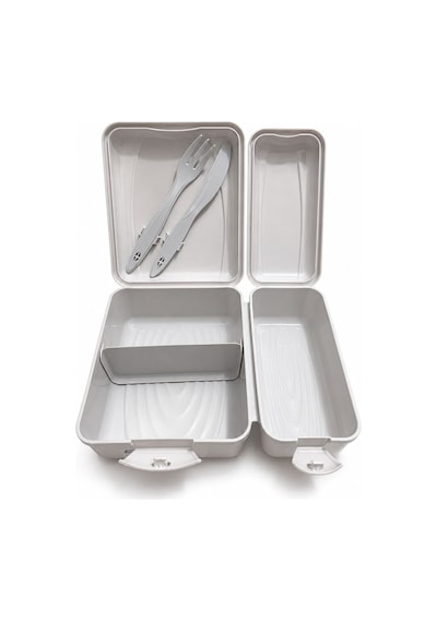 Titiz Takeaway Beslenme Kabı Seti Bölmeli Lunch Box Çatal Bıçak Dahil Bpa Free Çok Renkli