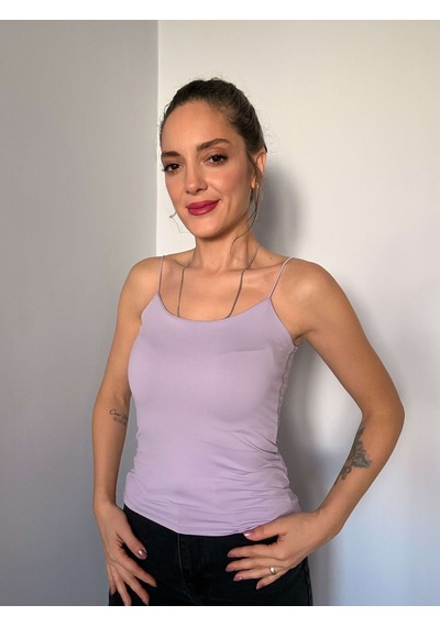 Ali Butik Lila İp Askılı Atlet Lila