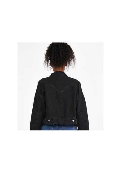 Zdnjeans Dikiş Detaylı Siyah Denim Ceket Antrasit