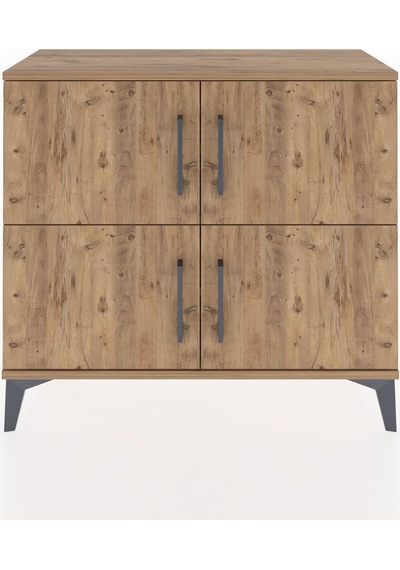 Arges Şifonyer 3 Raflı 4 Kapaklı 88x30x80 Çam-çam Çam