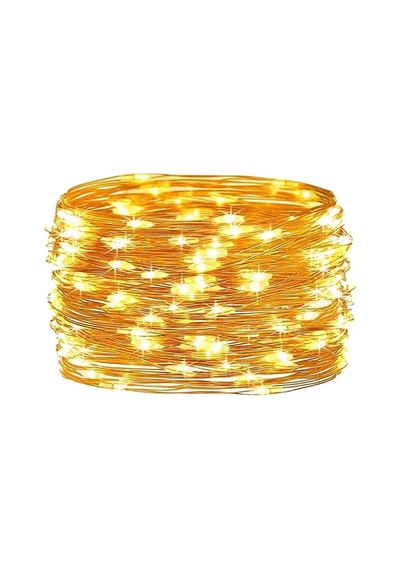 Peri Led 3 Metre Günışığı Ramazan Bayramı Yılbaşı Ağacı Işığı Sarı Işıklı Pilli Dekoratif Aydınlatma Diğer