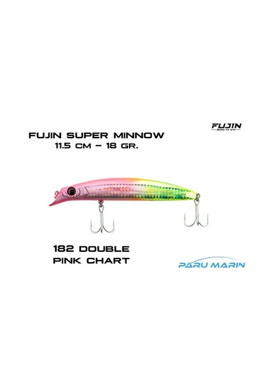 Fujın Super Minnow 11.5cm 18gr Maket Balık 182 Double Pink Chart