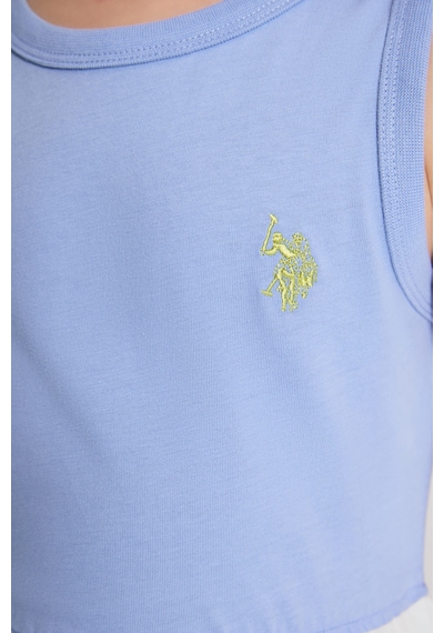 U.S. Polo Assn. Kız Çocuk Lila Elbise Örme 50325651-vr245 Lavanta
