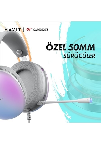 Gamenote H2037d Rgb Gaming Mikrofonlu Oyuncu Kulaklığı 3.5mm Jack