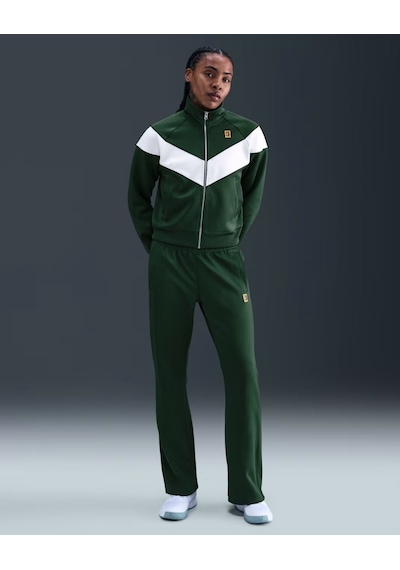 Nike Nikecourt Fz6509-323 Heritage Windrunner Normal Belli Kadın Tenis Pantolonu - Yeşil