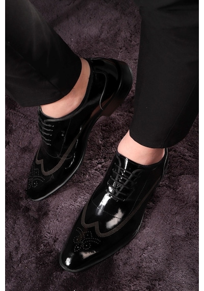 Stylish Hakiki Deri Erkek Oxford Bağcıklı Klasik Ayakkabı