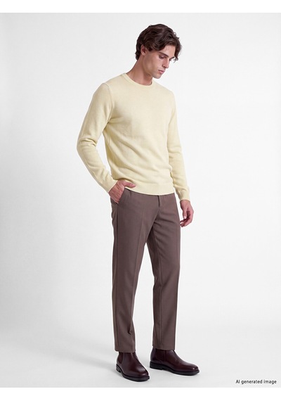 Lcw Vision Sarı Regular Fit Erkek Triko Kazak