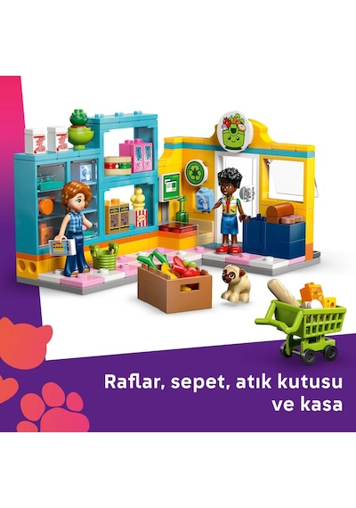 LEGO® Friends Heartlake Şehri Marketi 42680 - 5 Yaş ve Üzeri Çocuklar için Minifigür İçeren Yaratıcı Oyuncak Yapım Seti(176 Parça)