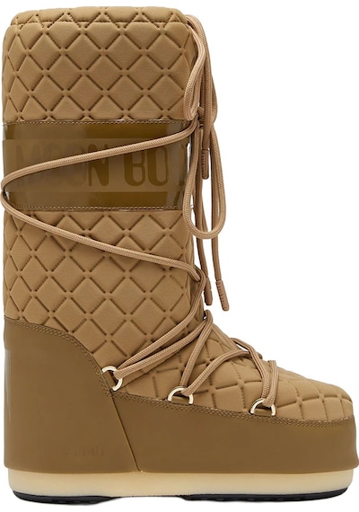 Bot Kar Kadın 80d1402930-m013 Moon Boot Icon Quilt Caramel Acı Kahverengi