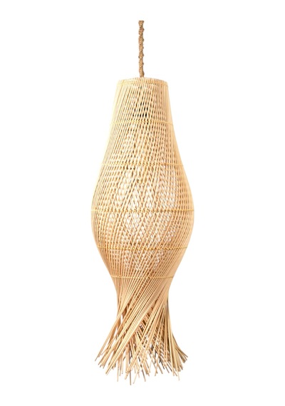Bambu Lena Saçaklı Saman Sarısı