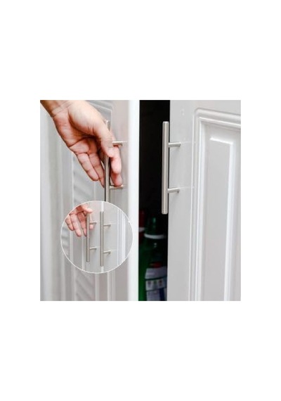 Paslanmaz Çelik İnox Dolap Çekmece Kulp 160 Mm 155 x 230 MM (Büyük Boy)