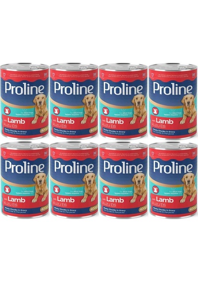 Pro Line Kuzu Etli Yetişkin Köpek Konservesi 8 x 400 G