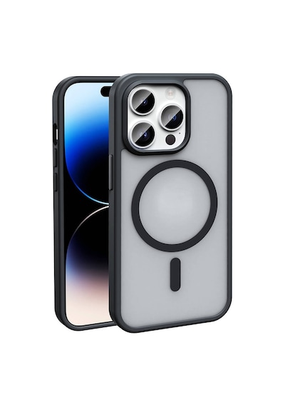 Rba Aksesuar Apple Uyumlu iPhone 14 Pro Max Kılıf M-safe Şarj Özellikli Mat Arka Yüzey Rba Sio Kapak - Siyah Siyah Rba Aksesuar Apple Uyumlu iPhone 14 Pro Max Kılıf M-safe Şarj Özellikli Mat Arka Yüzey Rba Sio Kapak - Siyah Siyah