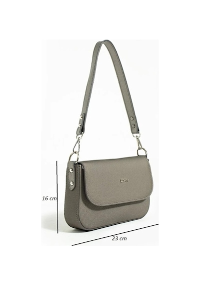 Just Polo Kadın Günlük Kullanıma Uygun Su Geçirmez Şık El Ve Omuz Çantası Shopper Ebat: 23 X 14 Cm Gri