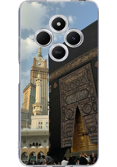 Redmi 14c Uyumlu Manevi Huzur Kabe Kapısı Umre Baskılı Silikon Kılıf Renkli
