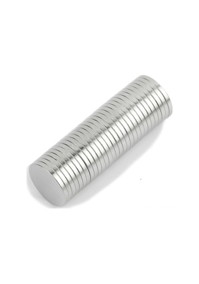 10 Adet Çap 10Mm X Kalınlık 1Mm Yuvarlak Güçlü Neodyum Mıknatıs