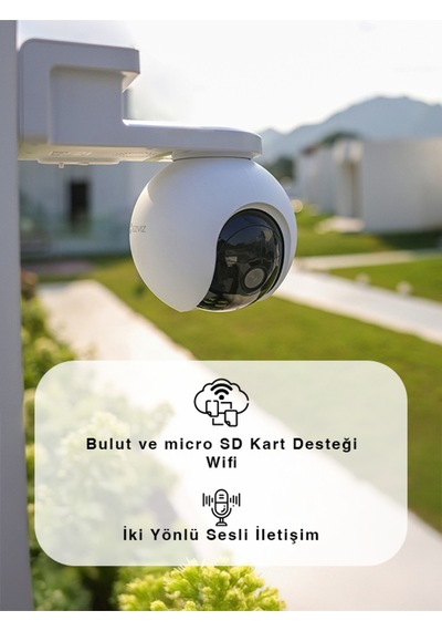 Hb8 2k Akıllı Pille Çalışan Yatay Ve Dikey Hareketli Wi-fi Kamera Fynix Teknoloji