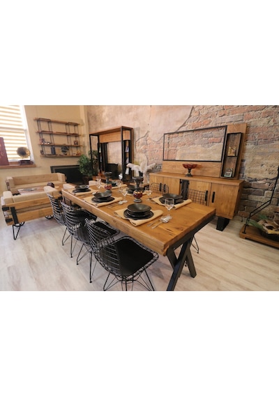 Ntconcept Ntconcept Masif Ağaç Mutfak Yemek Masası Takımı (437823311)